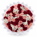 Bouquet on a white studio background
